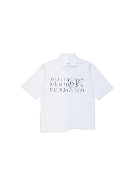 Camicia con logo MM6 KIDS MAISON MARGIELA | M60947 MM07HM6C44